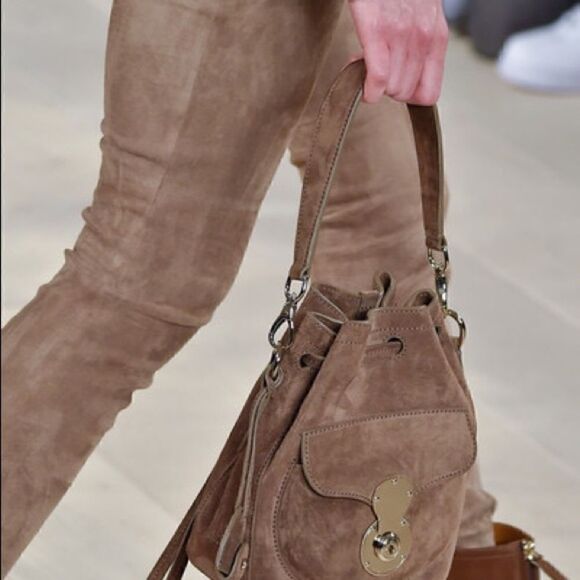 Ralph Lauren Fall 2015 Runway Collection Lamb Suede & Crushed Velvet Blouse - Picture 9 of 16